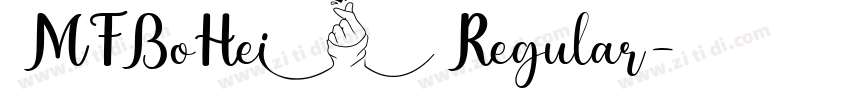 MFBoHei Regular字体转换